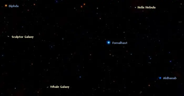 fomalhaut and helix nebula