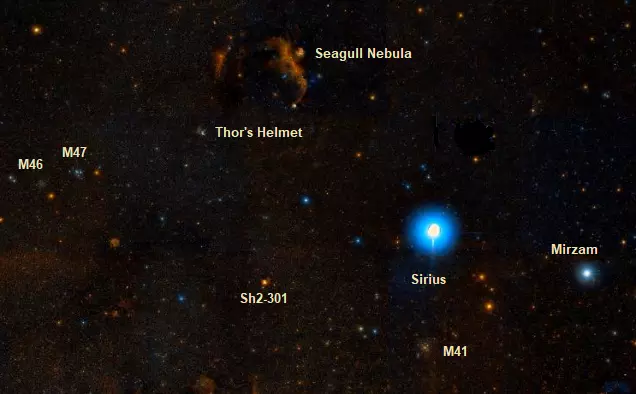 sirius deep sky objects