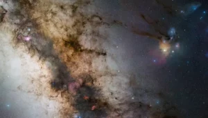 antares in the constellation scorpius,scorpius wide field