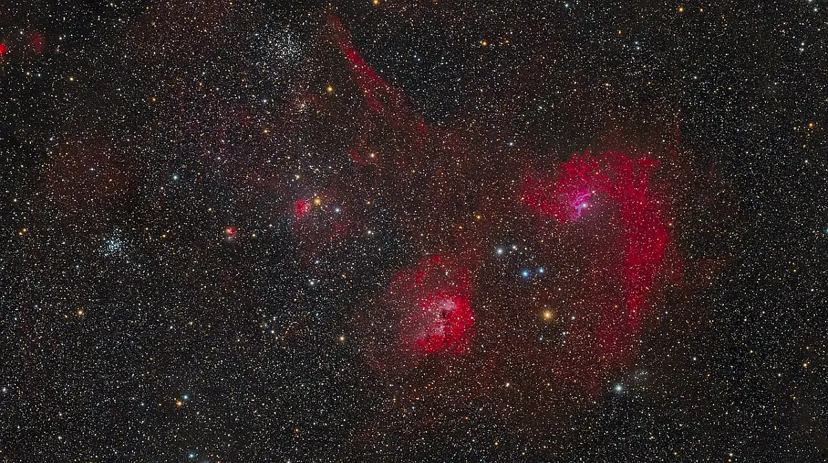 deep sky objects within auriga's hexagon