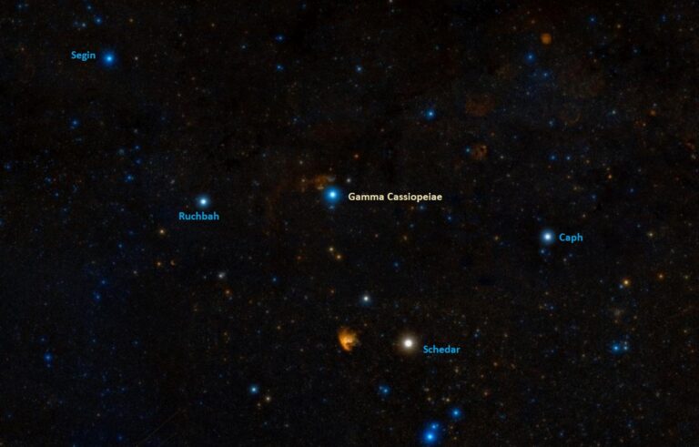 Gamma Cassiopeiae location Star Facts