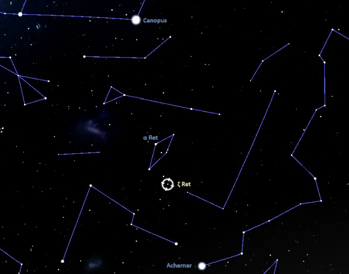 how to find zeta reticuli,where is zeta reticuli in the sky