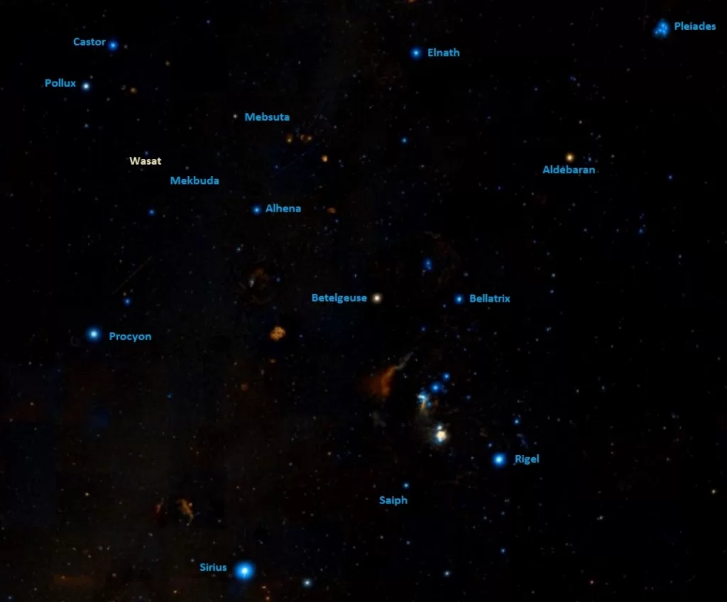 how ti find wasat,where is delta geminorum
