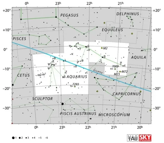 Aquarius constellation,aquarius stars,aquarius star map