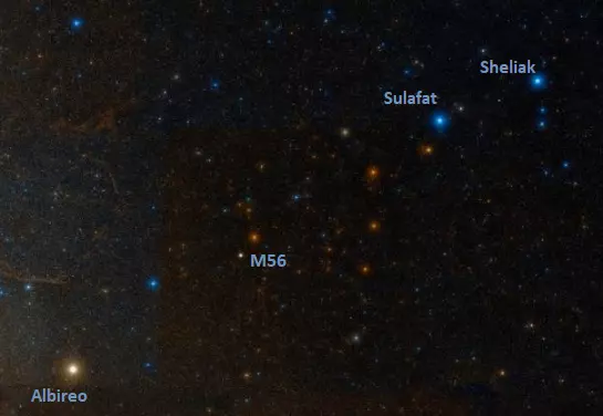 how to find messier 56,where is messier 56 in the sky