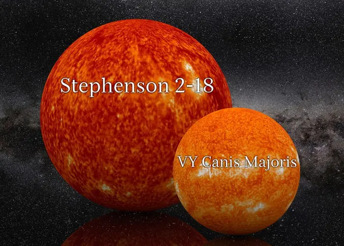 stephenson 2-18 vs vy canis majoris