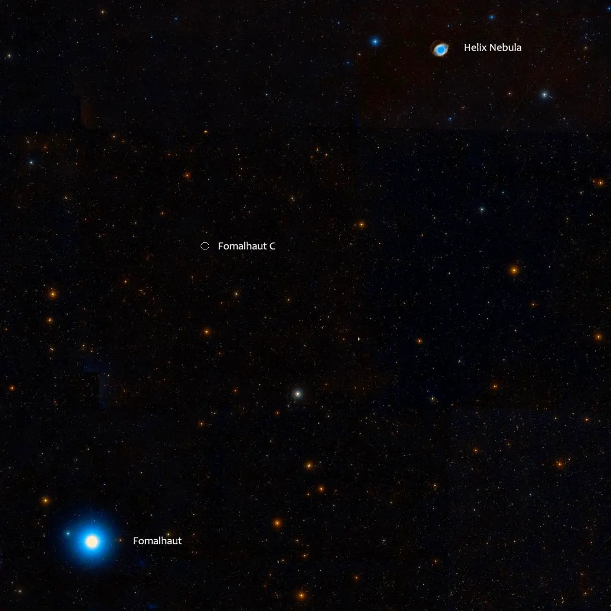 fomalhaut c,fomalhaut and helix nebula