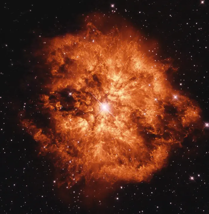 wolf rayet nebula m1-67,wr 124 nebula