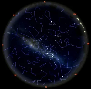 stars in the sky tonight in the southern hemisphere