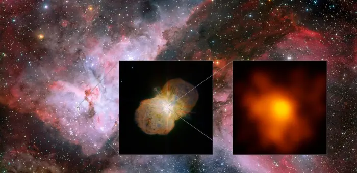 eta carinae eso,eta carinae naco,eta carinae vlti