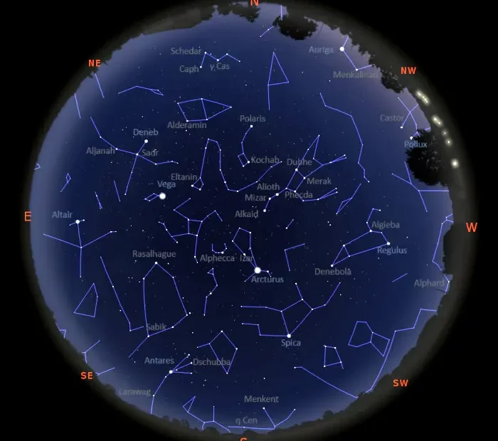 stars visible tonight,sky map tonight