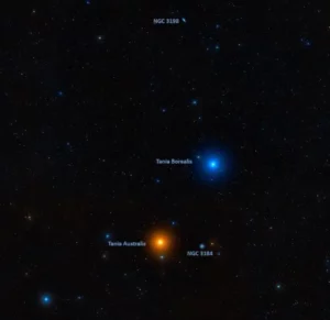 galaxies near tania australis and tania borealis