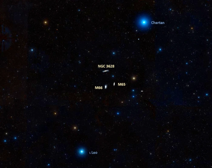 leo triplet location,how to find the leo triplet of galaxies