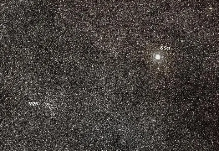 delta scuti and m26 star cluster