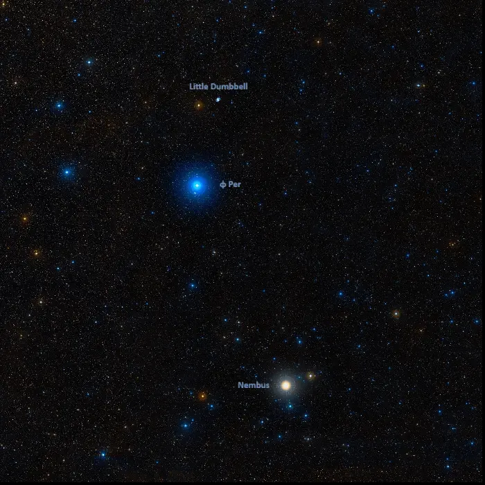 little dumbbell nebula location