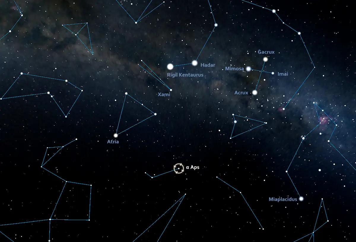how to find alpha apodis,where is alpha apodis in the sky