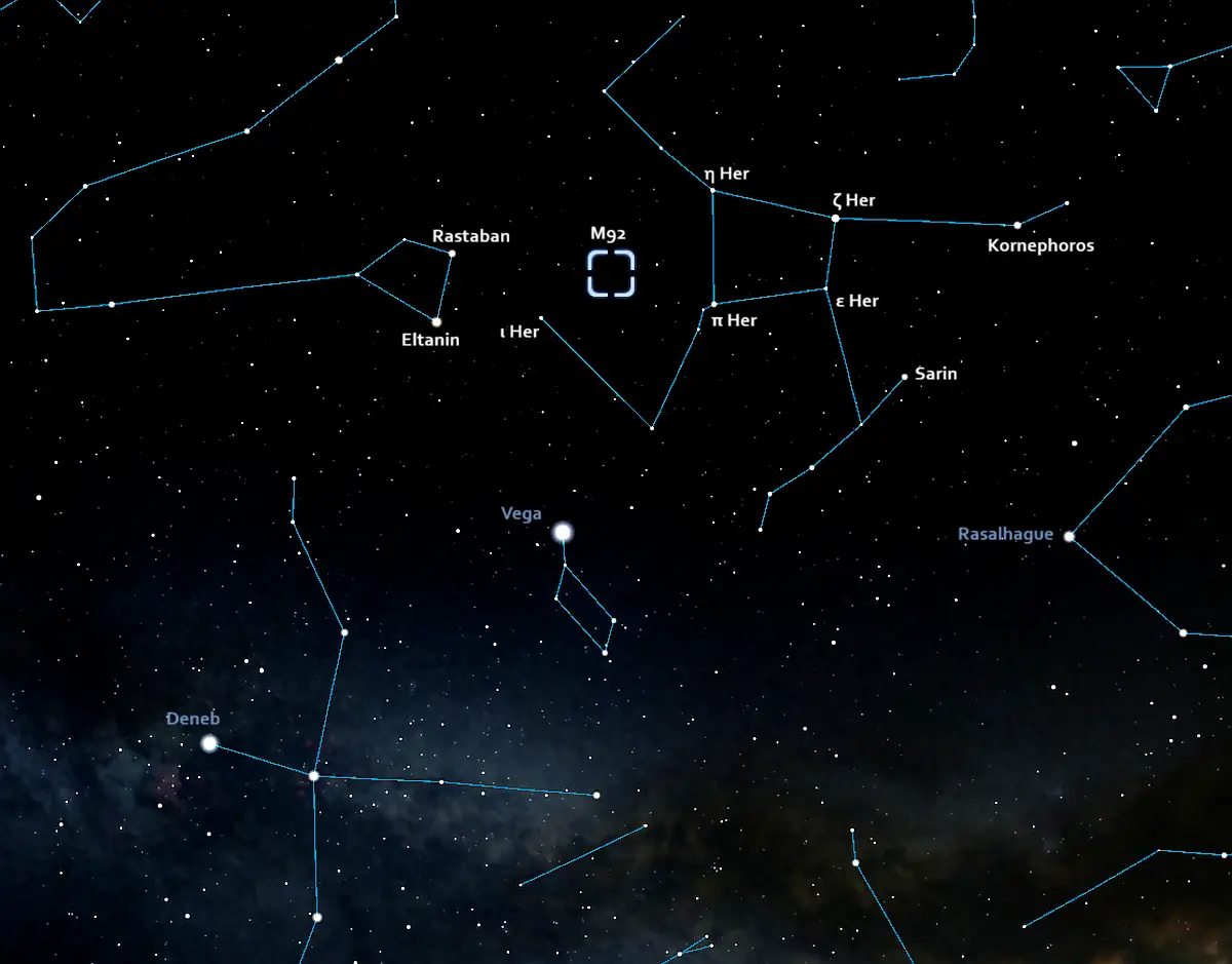 pi herculis,the keystone and messier 92