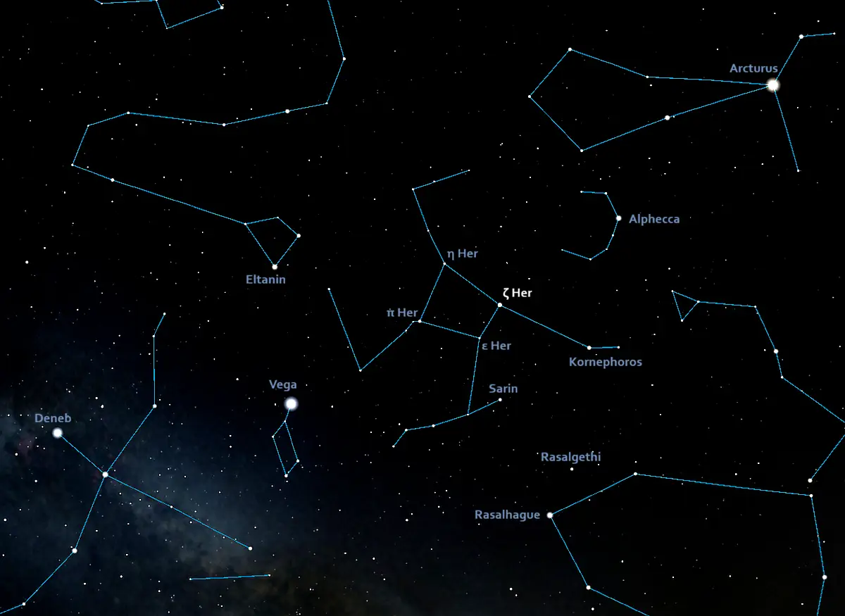 how to find zeta herculis,where is zeta herculis in the sky